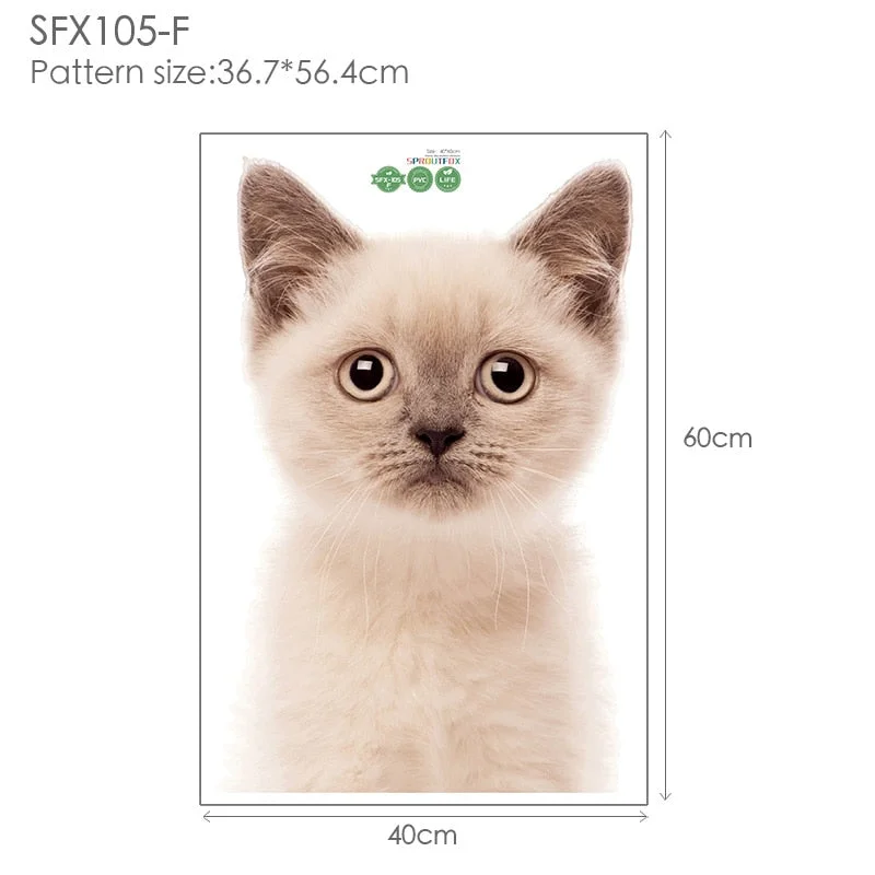 Cartoon Cute Animals Wall Stickers Girafee Rabbit Deer Lion Dog Cat for Baby Boys Room Nursery Home Decoration KIds Animal Decal