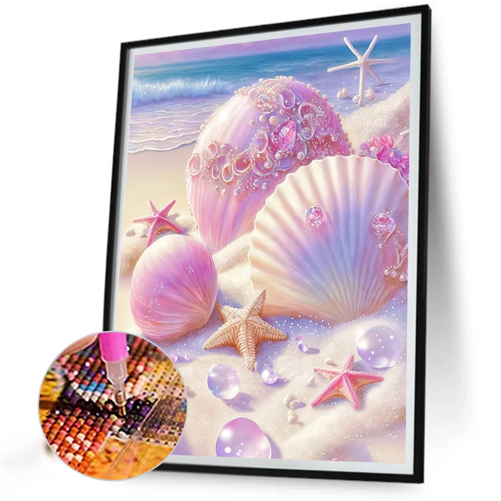 Diamond Painting - Full Round Drill - Beach(30*40cm)