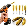5Pcs Hex Shank Metal Grinding Drill Bits Reusable High Speed Steel Rotary Files Multi-Purpose High Speed Steel Multi-Material Carving Tool for Soft Metal Stone Carving