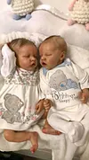 12"&16" Washable&Bendable Full Silicone Baby Boy and Girl Cyrus and Nelly, Soft&Truly Touch Just Like a Real Baby - RBBI-Myrebornbabydoll&reg; Myrebornbabydoll&reg;