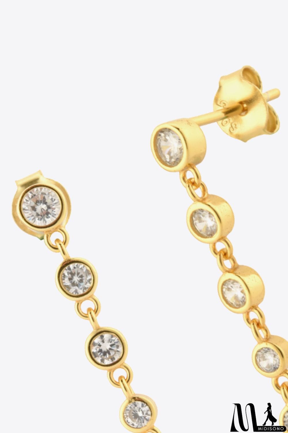 MidiSono - Inlaid Zircon 925 Sterling Silver Earrings