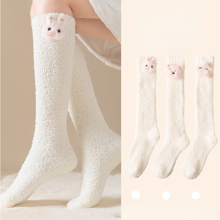 Japanese Kawaii Animal Fleece Knee Socks SP19337