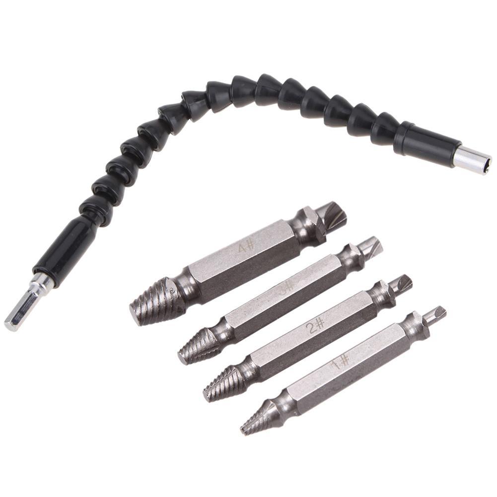 

Flexible Shaft Bits Extention Screwdriver Bit Holder+Broken Screw Extractor, 501 Original