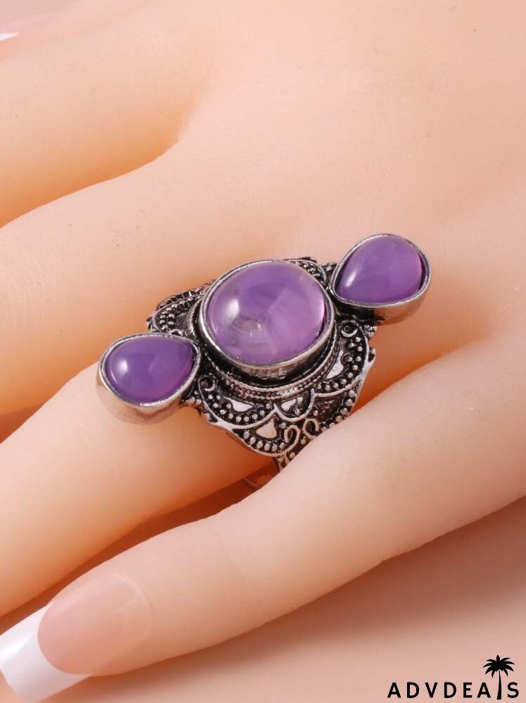 Gemstone Decor Ring