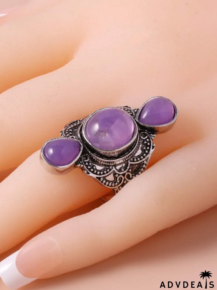 Gemstone Decor Ring