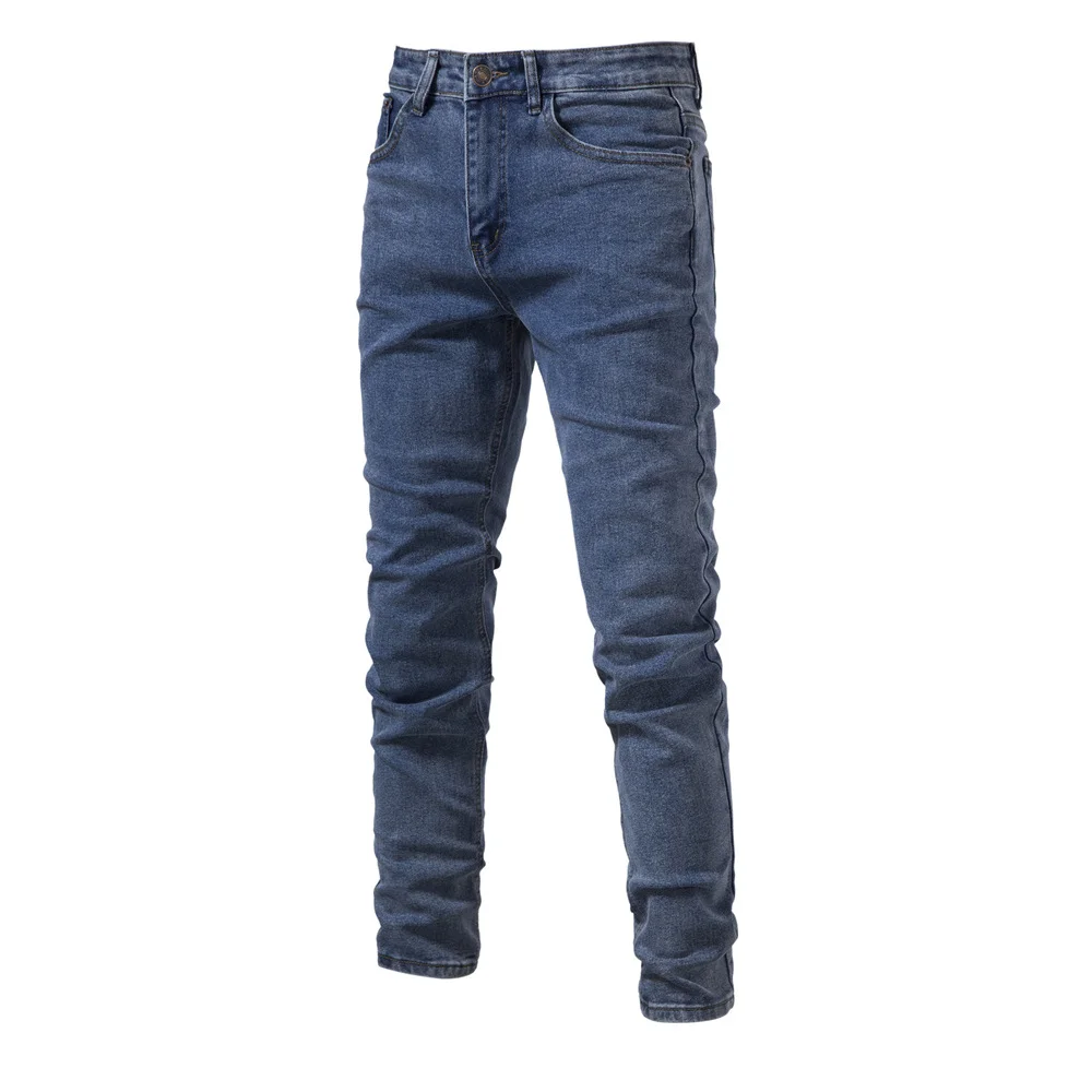 Men's Denim Casual Micro-elastic Straight Pants