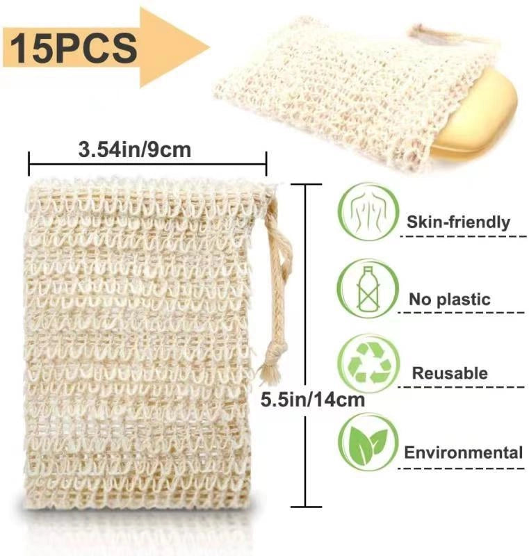 Vacation Solid Color Cotton And Linen Foaming Net