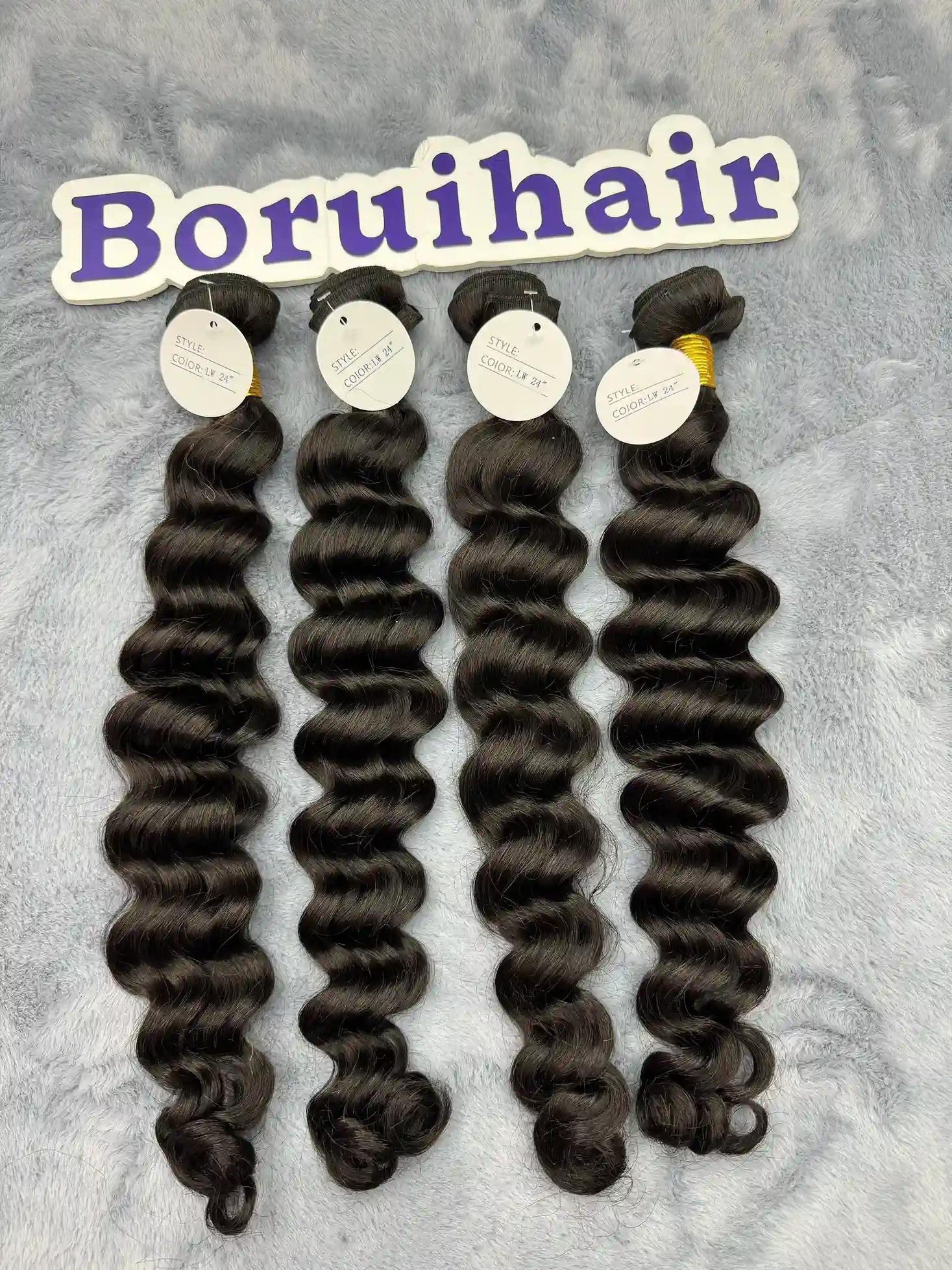 4PCS Natural Wave Top Vrigin Hair Bundles | 12&ndash;30 Inch | Boruihair | 100% Human Hair