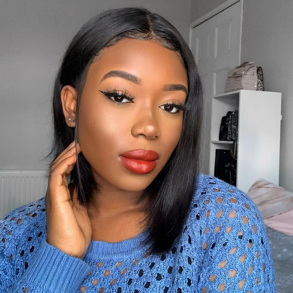 Black Short Straight Daily Wigs ELCNEPAL