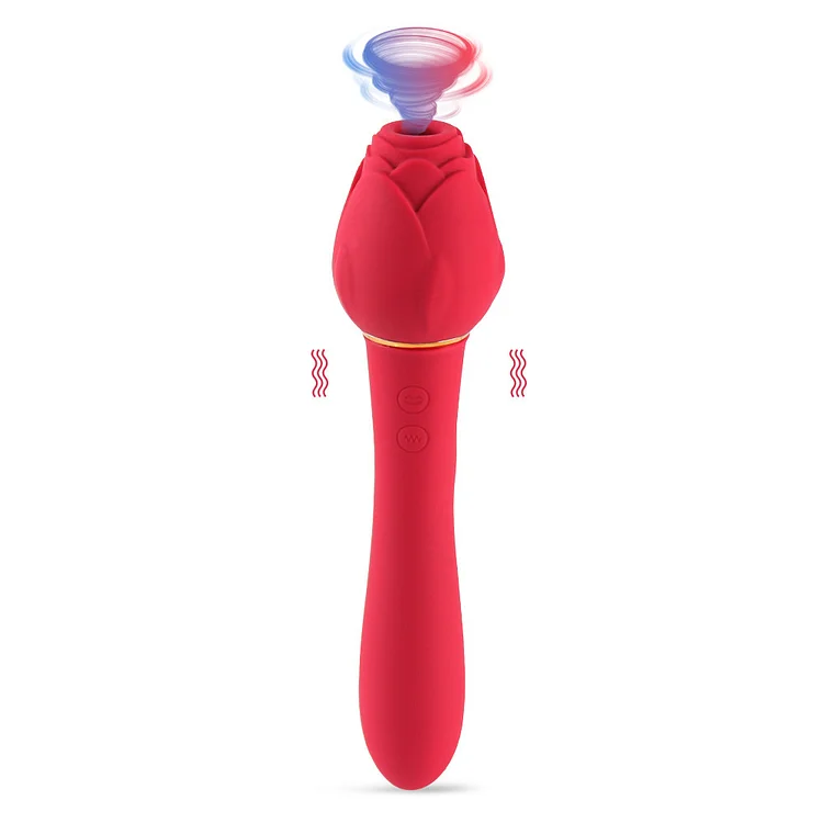 Rose Clitoral Suction Vibrator Dildo