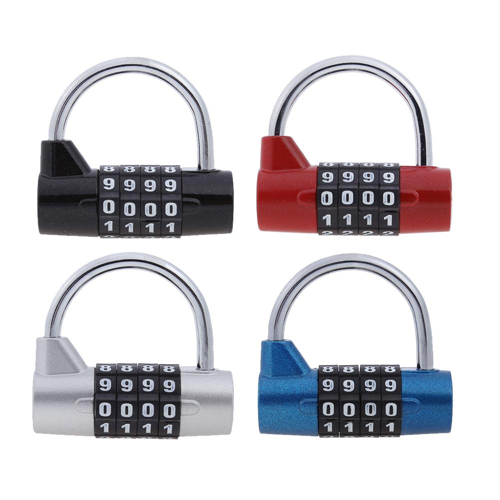 

4 Digit Password Safety Lock Wide Shackle Combination Padlock New, Blue, 501 Original