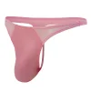 Sheer Mesh G String Thong Men's Erotic Panties Sexy Patent Leather Thong
