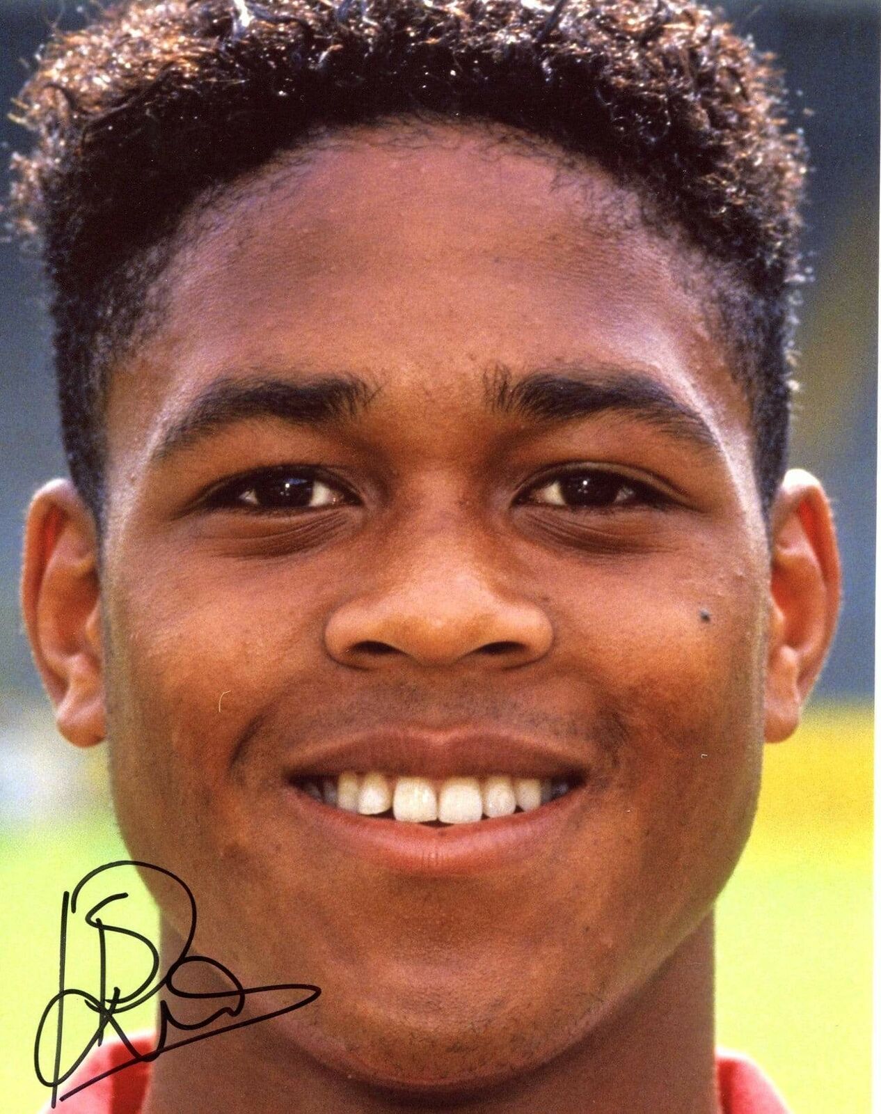 Patrick Kluivert SOCCER autograph, In-Person signed Photo Poster painting