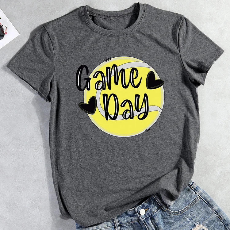 Game Day Tennis T-shirt Tee-013589-Annaletters