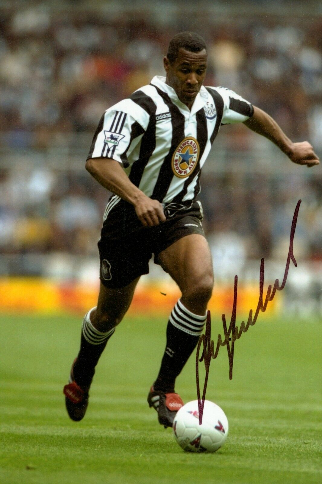 Les Ferdinand Signed 6x4 Photo Poster painting Newcastle United England Spurs Autograph + COA