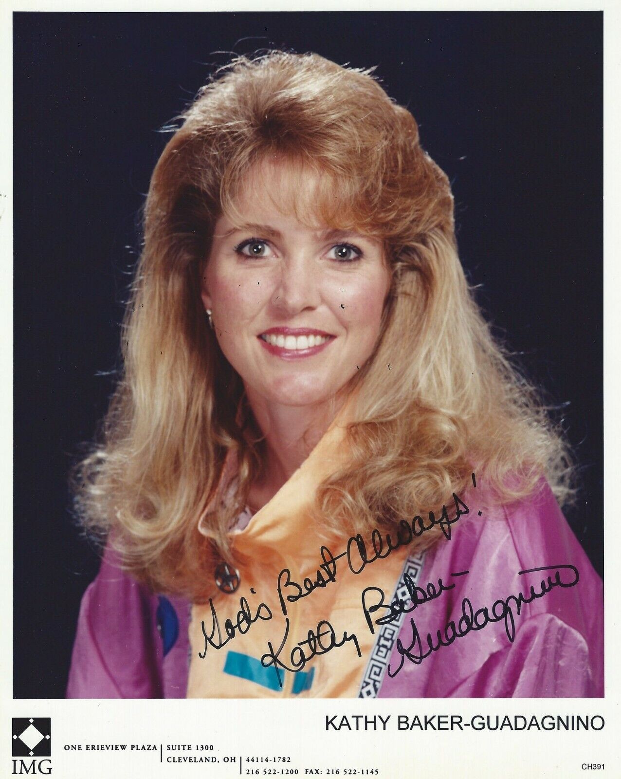 AUTOGRAPHED SIGNED 8x10 Photo Poster painting Picture: Kathy Baker-Guadagnino