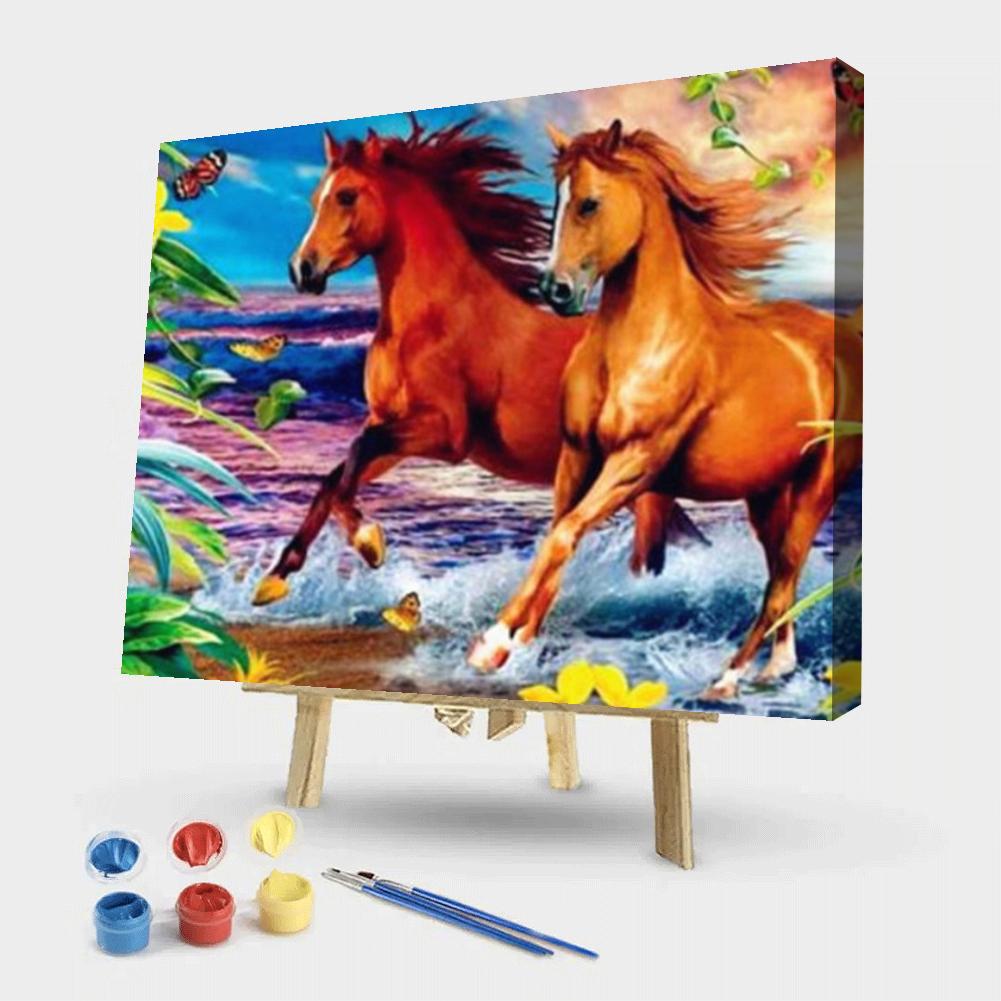 Horse Painting By Numbers 50*40CM