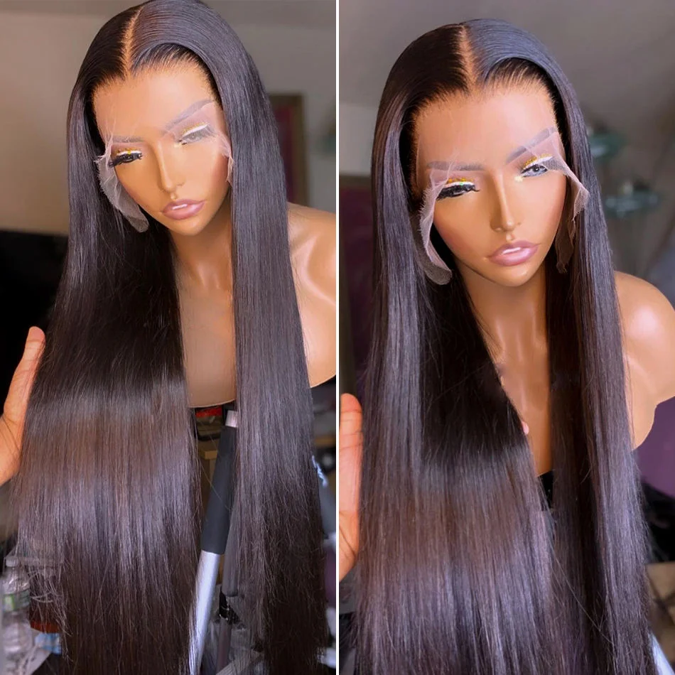 13x4 HD Lace Front Straight Wigs Wear & Go Glueless Human Hair Wigs
