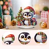2D Flat Christmas Print DIY Diamond Painting Desktop Ornaments Kit Table Decor