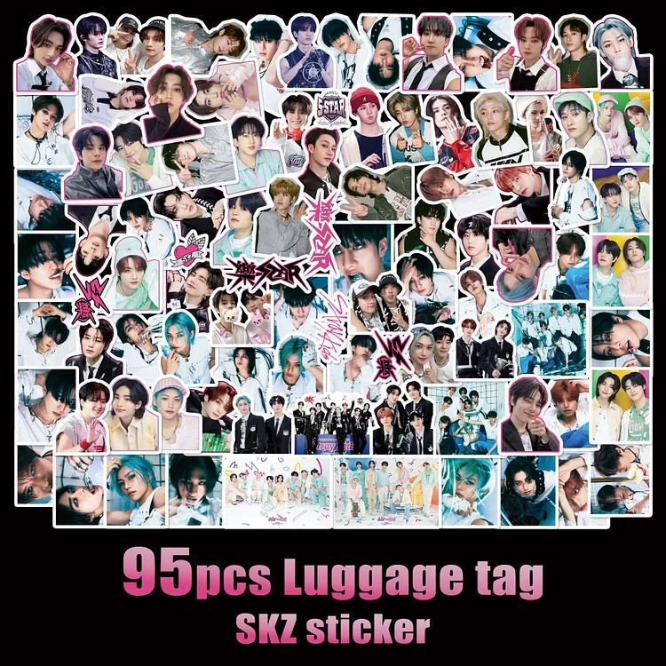 Stray Kids Rock Star Luggage Tag Handbook Sticker