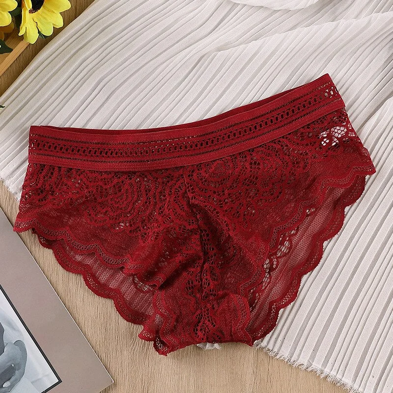 Sexy lace underwear women transparent panties ladies seamless panties sexy women underwear