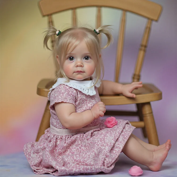 [Dolls with "Heartbeat" and Sound] 12'' & 15'' Awake Maggi Aislinn Realistic Full Body Silicone Reborn Baby Girl With Granny Grey Hair By Dollreborns®