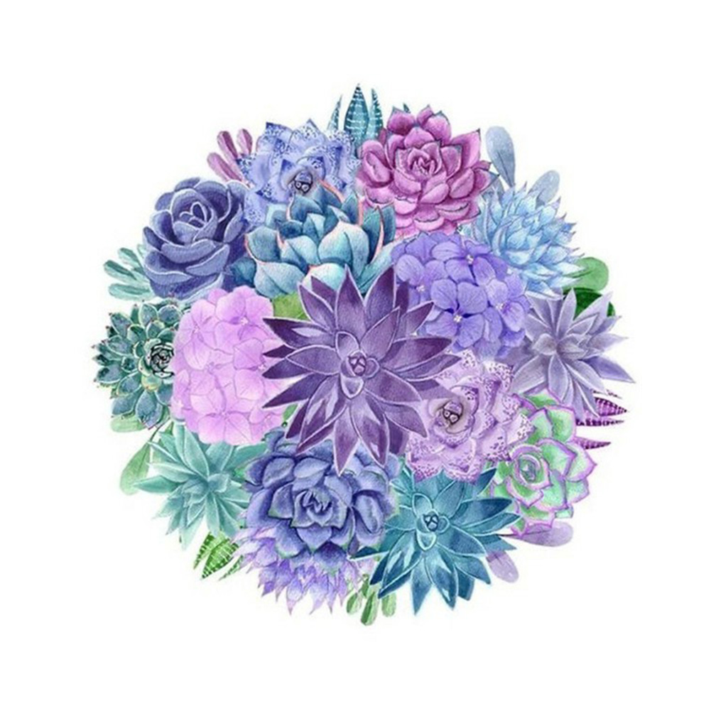 

(Multi-Size) Succulents - Round/Square Drill Diamond Painting, Square diamond 30*30cm, 501 Original