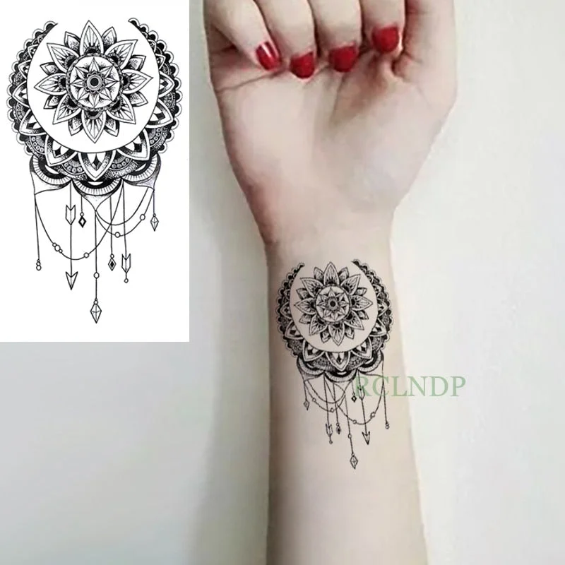 Waterproof Temporary Tattoo Sticker Black Butler Contract Symbol compass anime tatto flash tatoo fake tattoos for men women