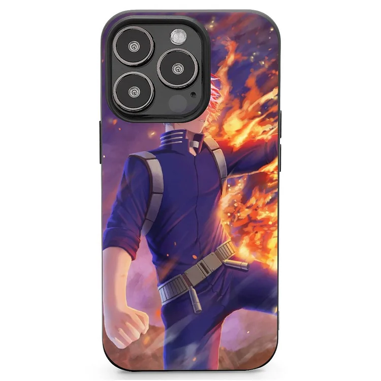 Shoto Todoroki Anime My Hero Academia Phone Case(25) Mobile Phone Shell IPhone 13 and iPhone14 Pro Max and IPhone 15 Plus Case - Heather Prints Shirts