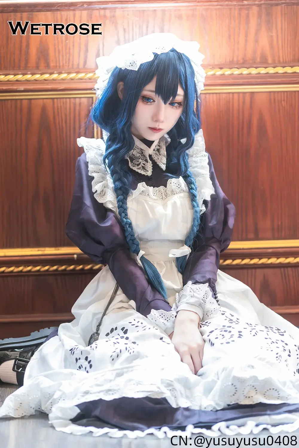 Wetrose] In Stock Ouro Kronii Maid Outfit Hololive EN Vtuber