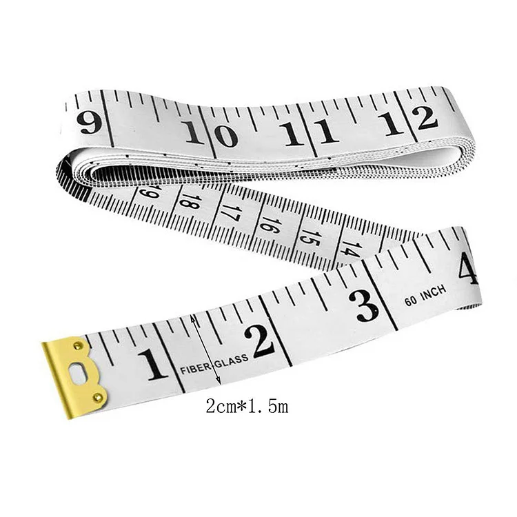 60 inch/150cm Dual Sided Body Hip Waist Bust Household Measuring Ruler
