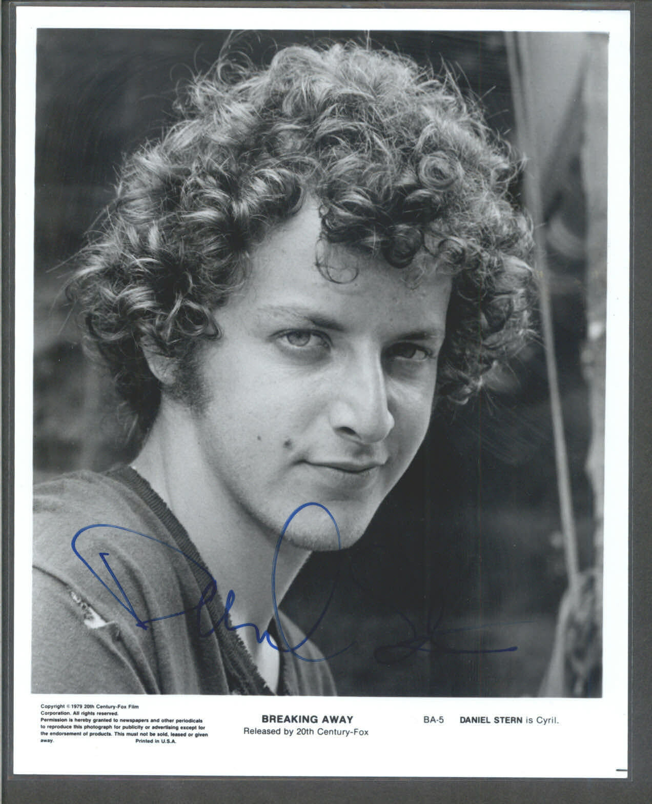 Daniel Stern - 8x10 Signed Autograph Movie Still - Breaking Away - Home Alone