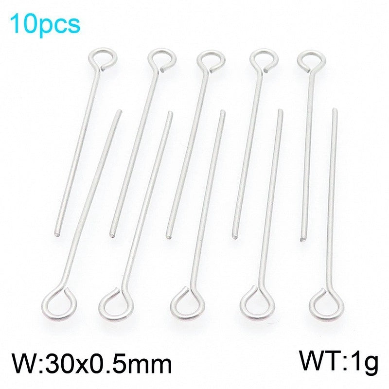 1 Piece Stainless Steel 18K Gold Plated Solid Color