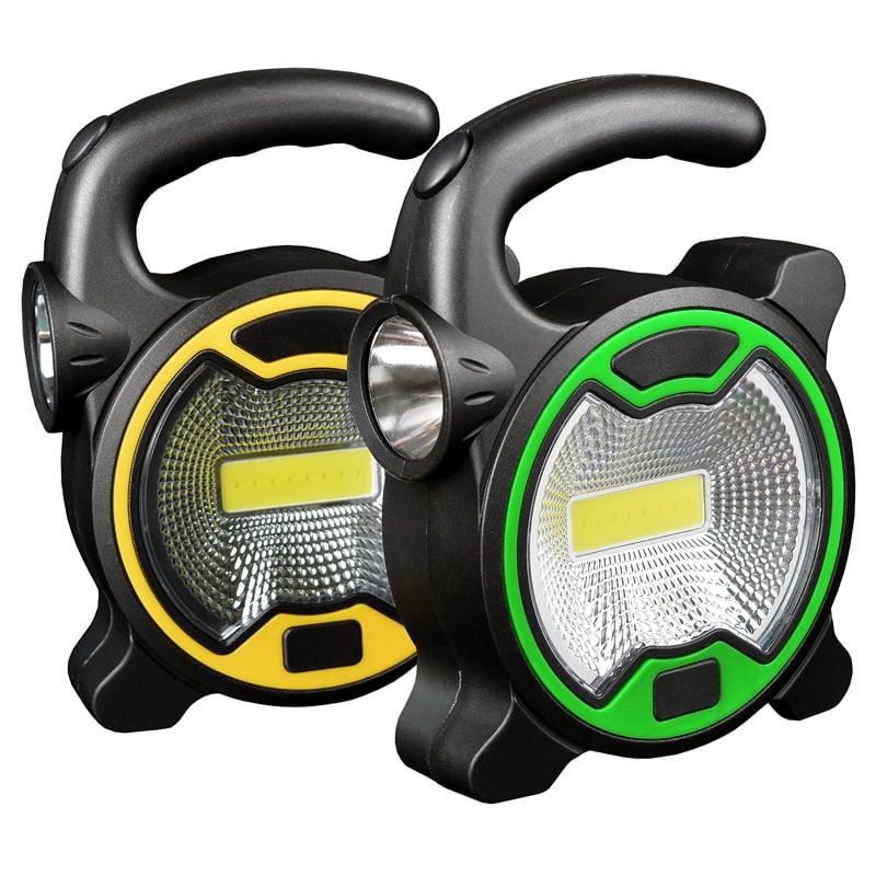 LED Rechargeable Tactical Torch with COB Side Light High Lumen