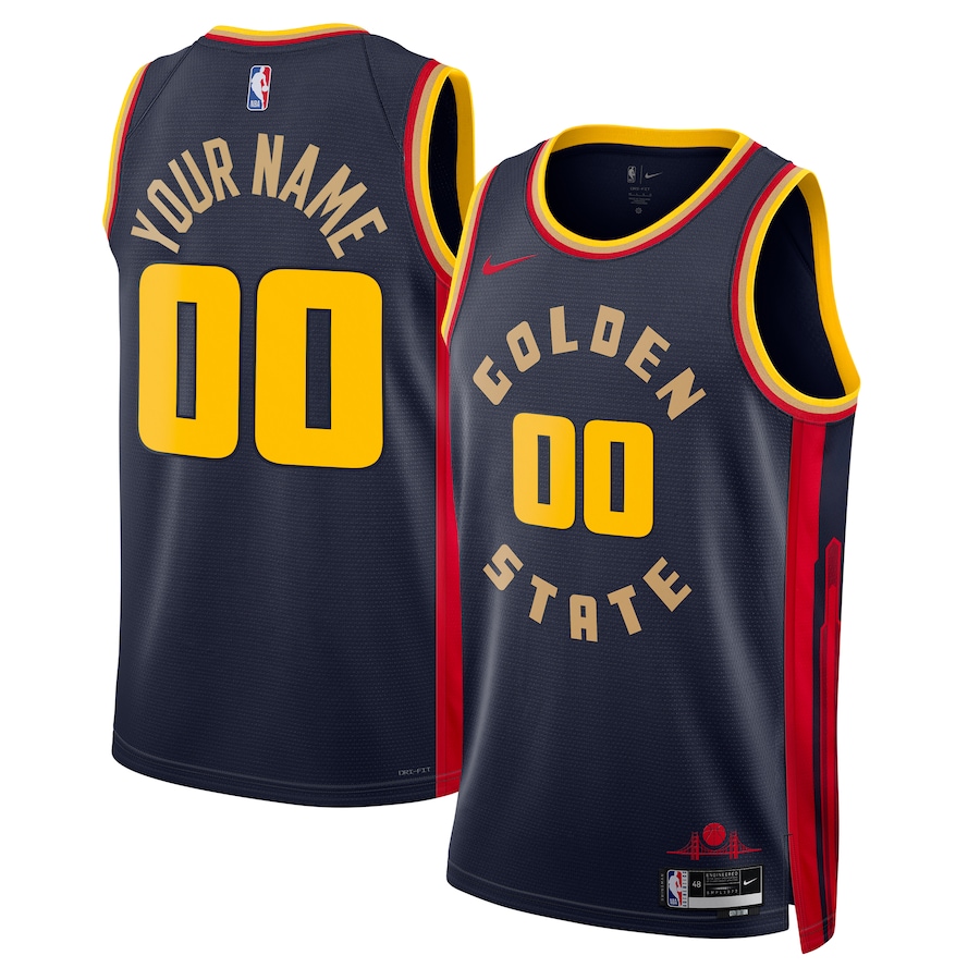 Unisex Golden State Warriors  Navy 2024/25 Custom Swingman Jersey - City Edition mysite