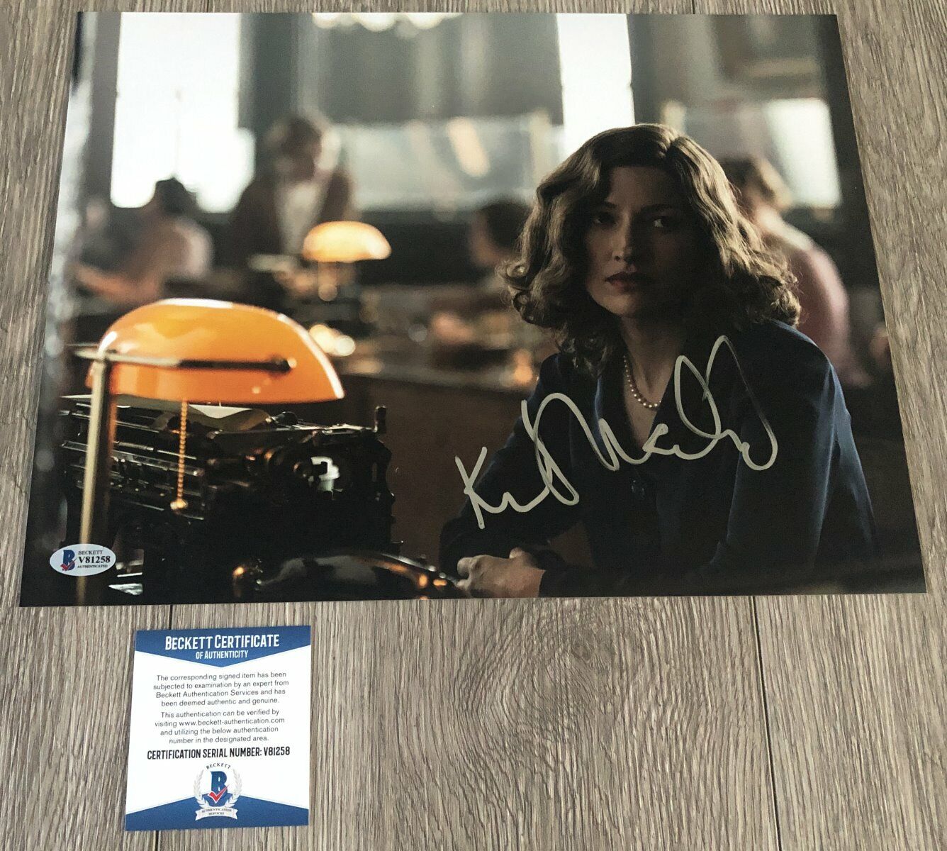 KELLY MACDONALD SIGNED BOARDWALK EMPIRE 11x14 Photo Poster painting wEXACT PROOF BECKETT BAS COA