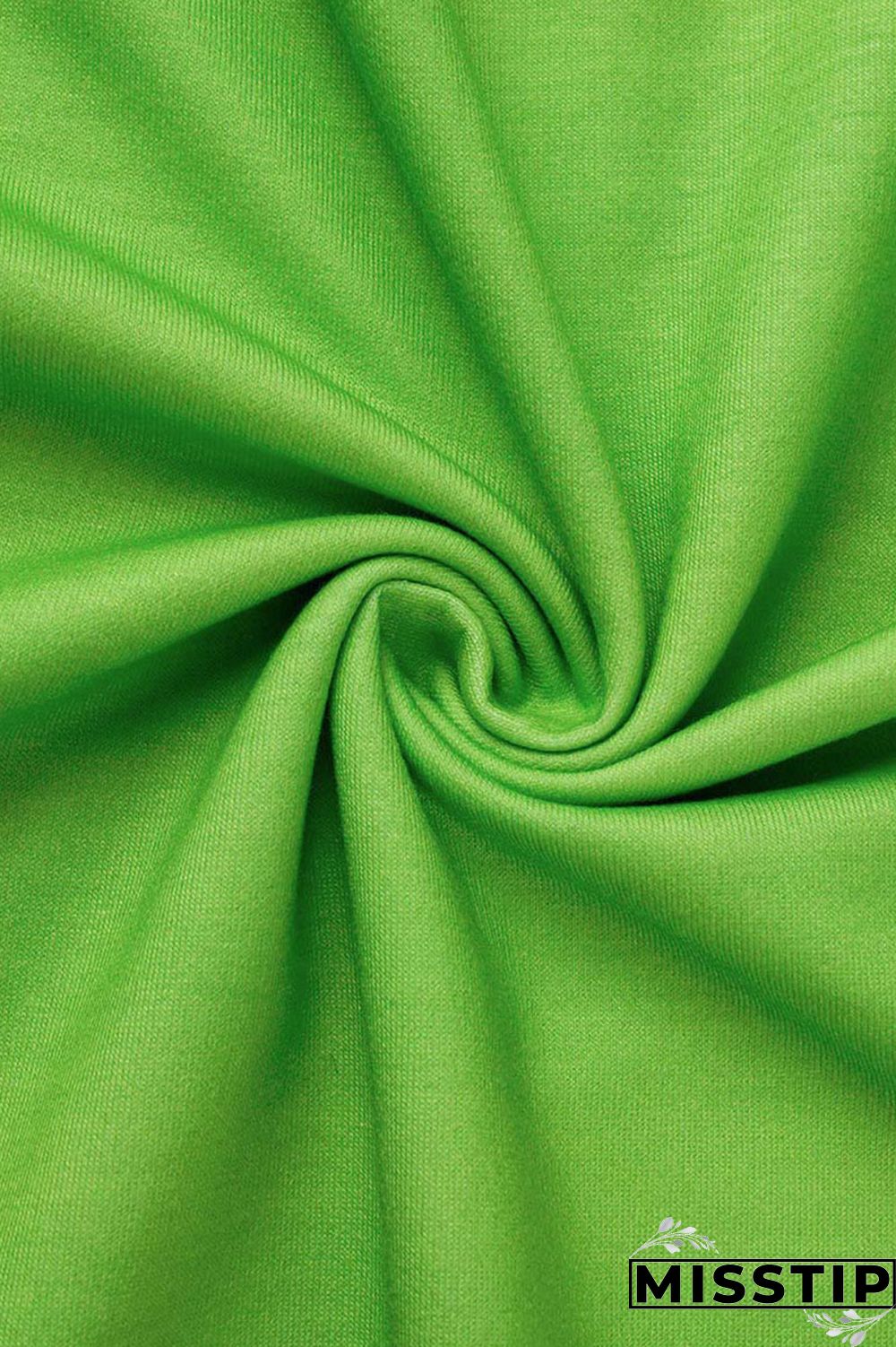 Cyan Green Casual Print Patchwork O Neck Tops