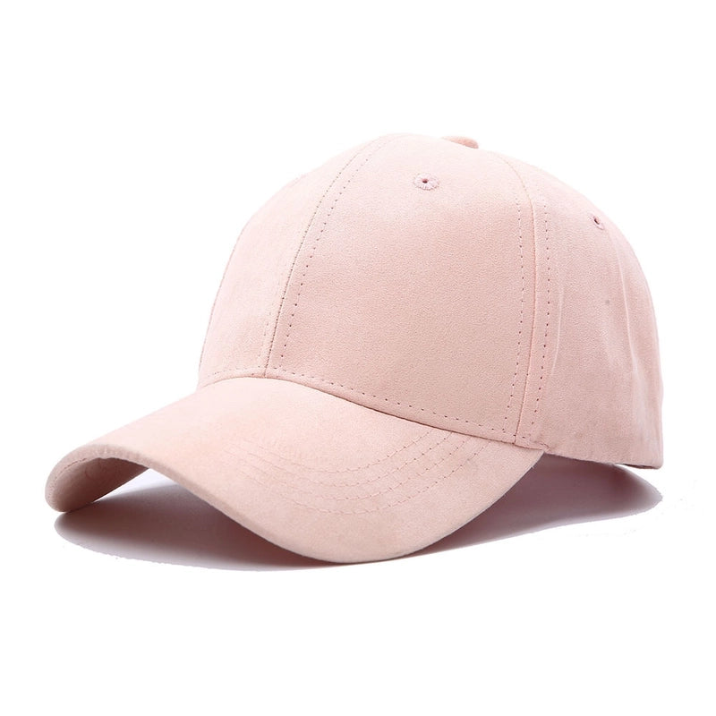 5 Pieces New Solid Color Suede Light Board Baseball Hat Autumn And Winter Men’s And Women’s Cap Simple Couple Hat