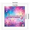 January-18CT Stamped Cross Stitch 25*25cm/9.84*9.84in tapestrymarket