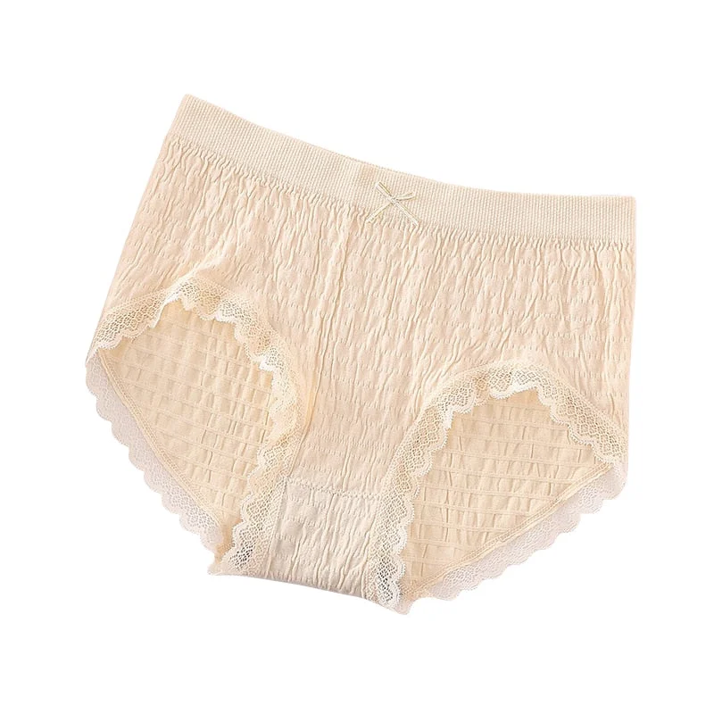 Women's Underwear panties Lace Sexy Panties Lingerie For Female Pure Cotton Soft panties Comfort Briefs Girl Bow Underpants M-L