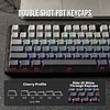 F87 Pro Mechanical Keyboard with Wireless Connector, 3 TKL Modes (Bluetooth/2.4GHz Wireless/Type-C) Gaming Keyboard, Hot Swappable, Side Printed PBT Keycaps (Black)