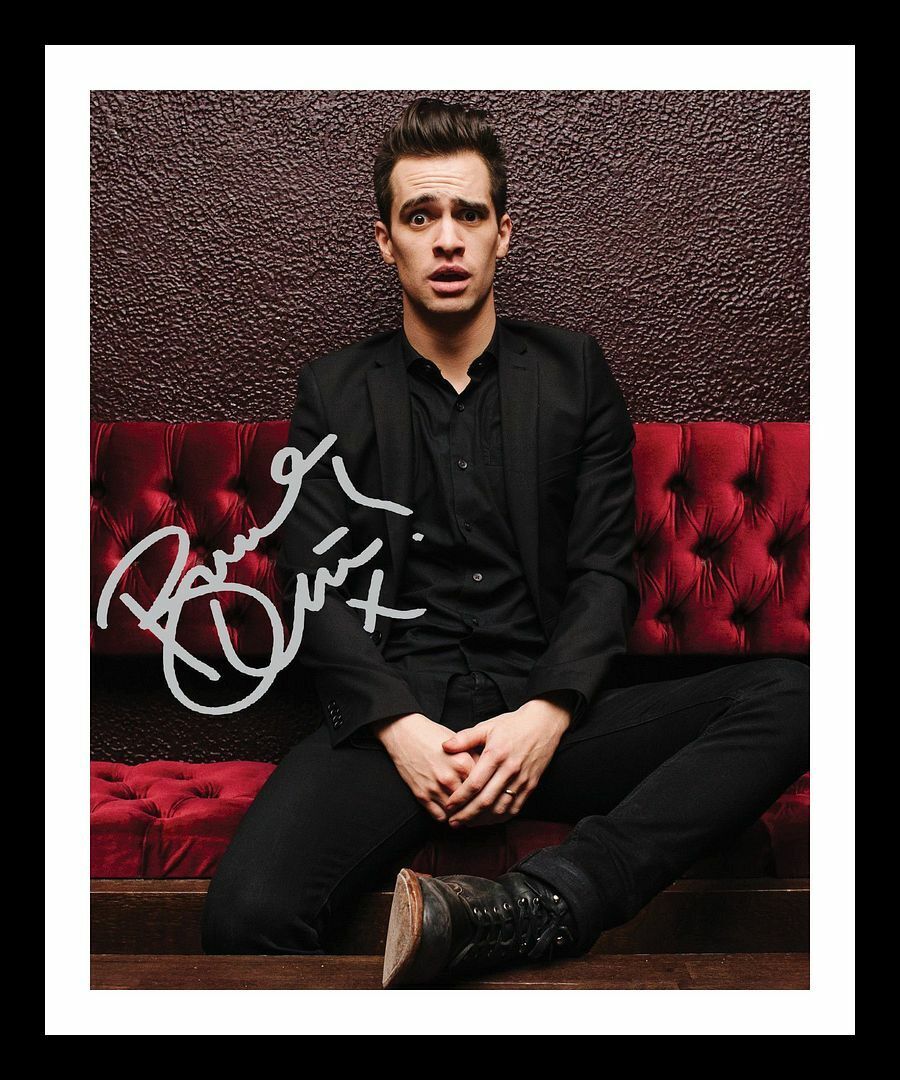 Brendon Urie - Panic At The Disco Autograph Signed & Framed Photo Poster painting 11