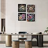 (US Local)4Pack Flower-Crystal Rhinestone Diamond Painting(30x30cm)