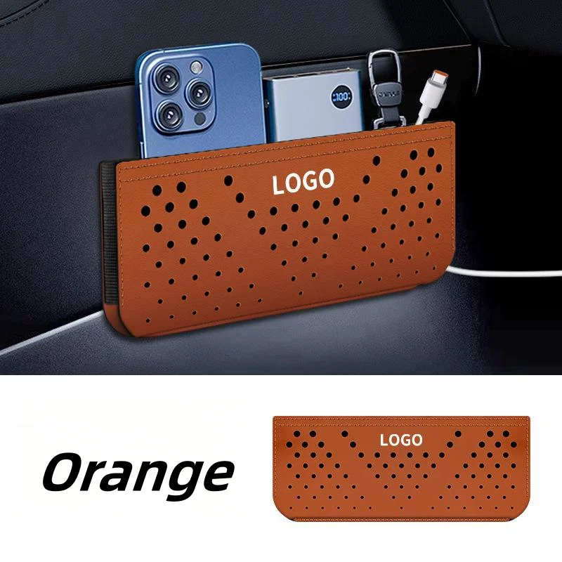 Car-mounted multi-functional side storage mesh pocket for bills, cards and mobile phone storage bag