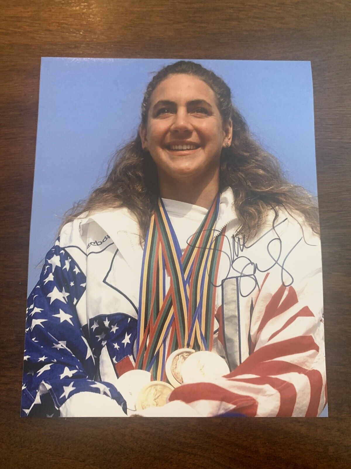 Summer Sanders signed 8x10 Photo Poster painting autographed Olympic Gold Medalist Swimming