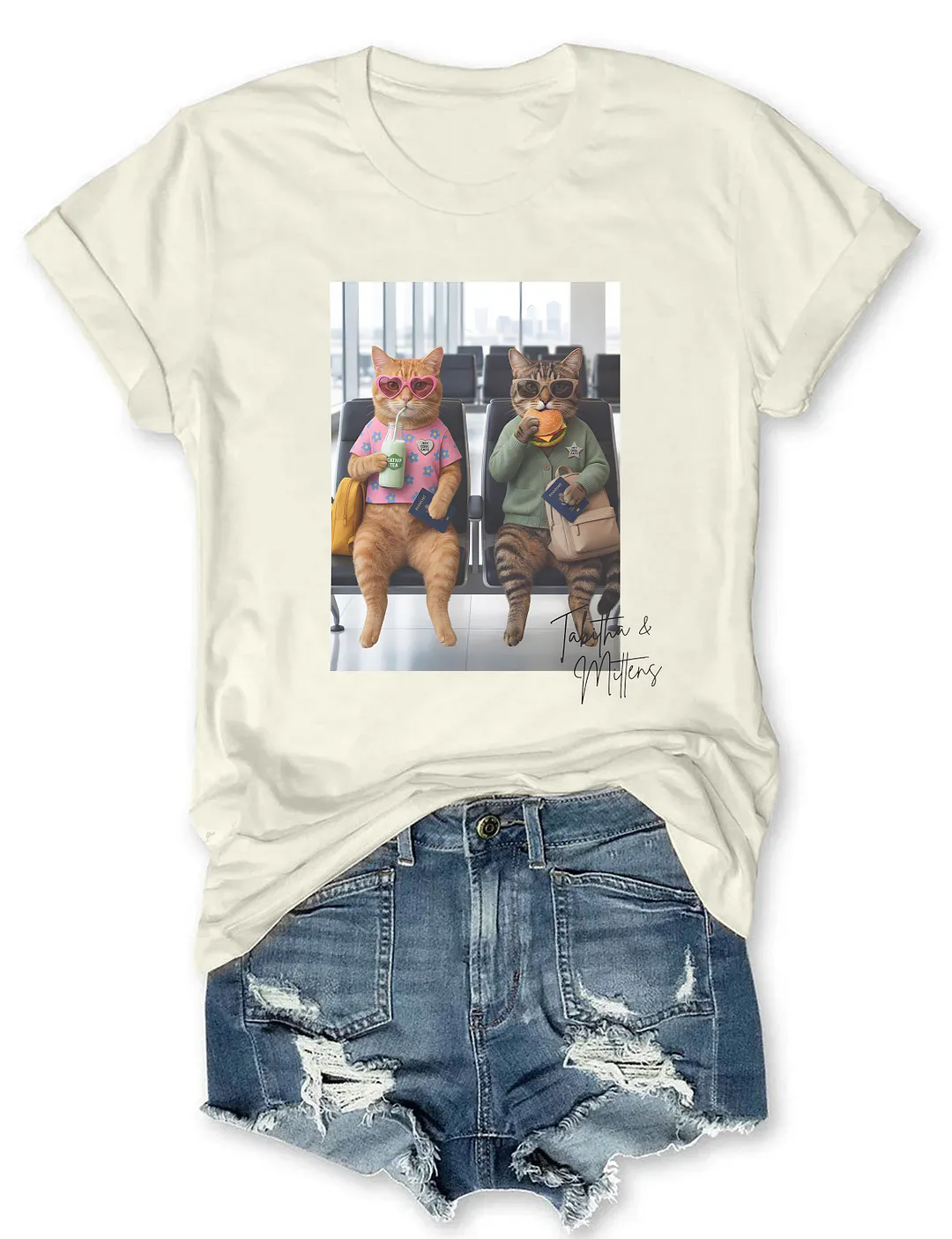 Tabitha & Mittens Hey Cool Cats T-shirt