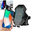 Wireless Car Charger Cell Phone Stand 15W Fast Charging for iPhone 15 Galaxy S23