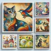 (Multi-Style) Cat Bird Lamb-11CT Stamped Cross Stitch 40*40cm/15.75*15.75in tapestrymarket