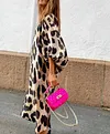 Wild Woman Leopard Prints Maxi Dress