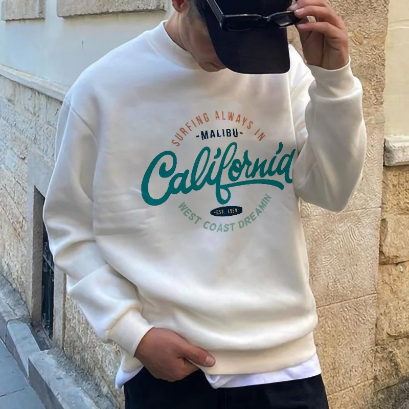 California West Coast Dreamin Print Casual Sweatshirt